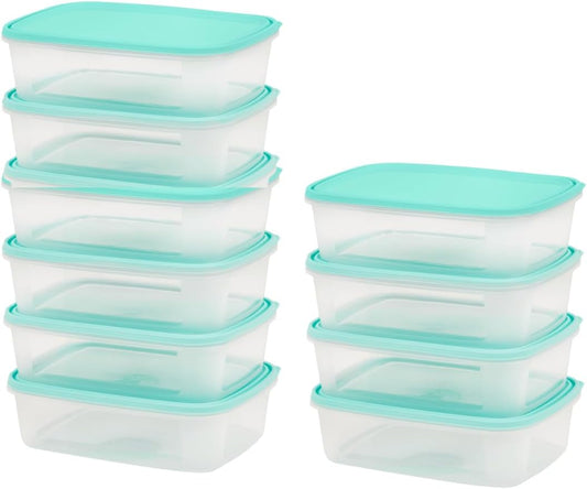Checkmart [10 Packs Snap-On Airtight containers with Lids 1000ml (1 Litre)