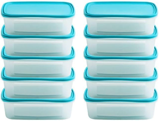 Checkmart [10 Packs Snap-On Airtight containers with Lids 1000ml (1 Litre)